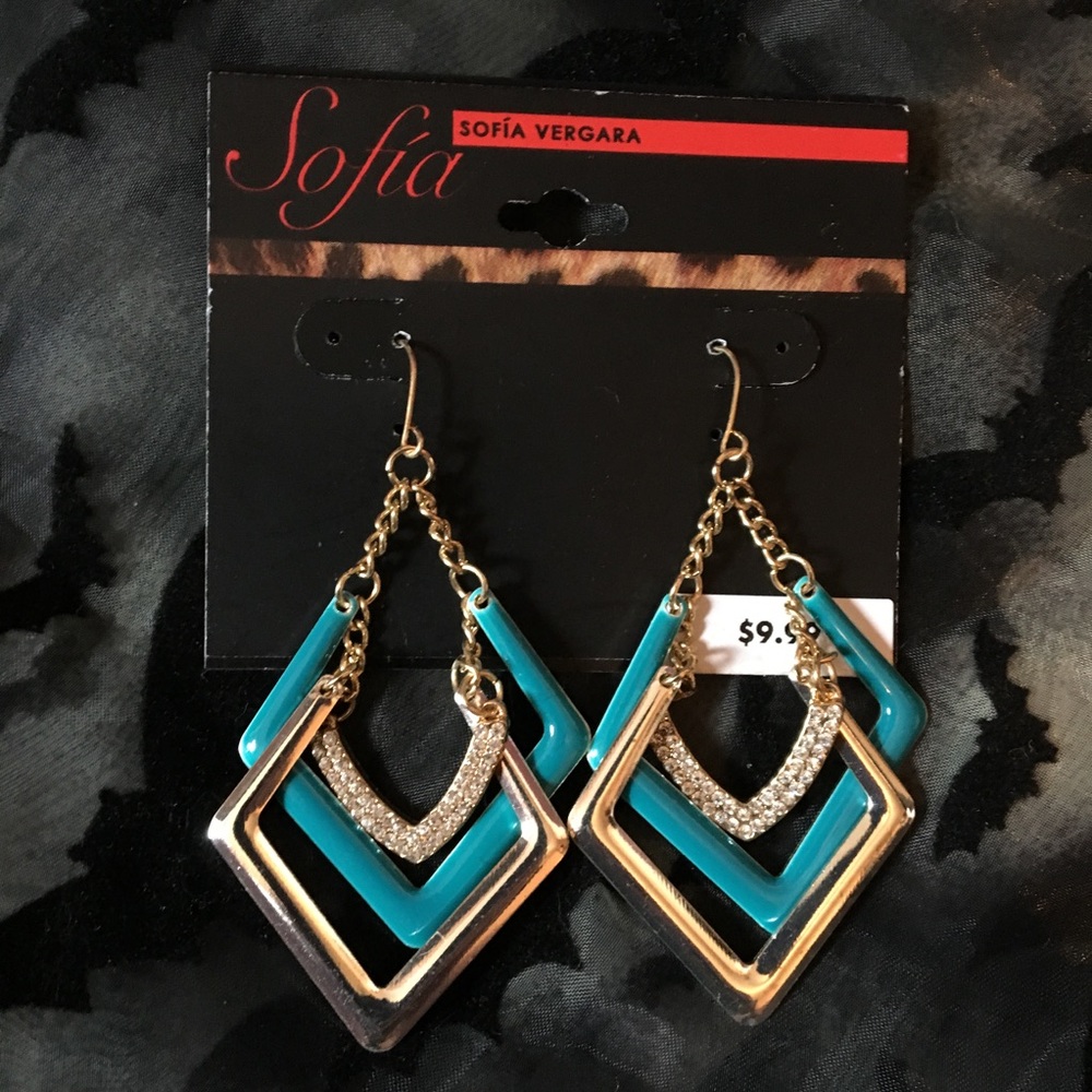 Large Diamond Dangle Earrings